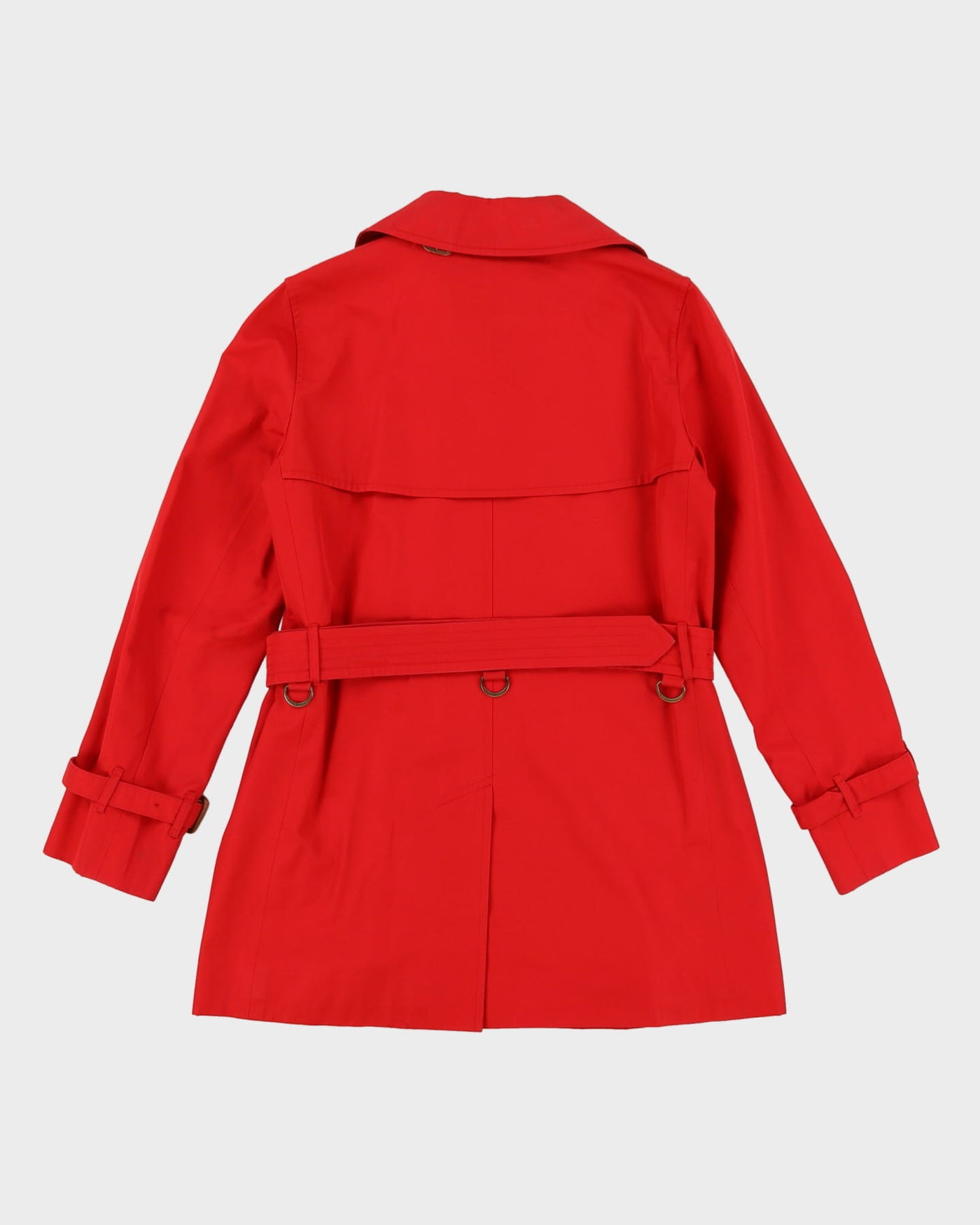Burberry London Red Mac Style Jacket - S