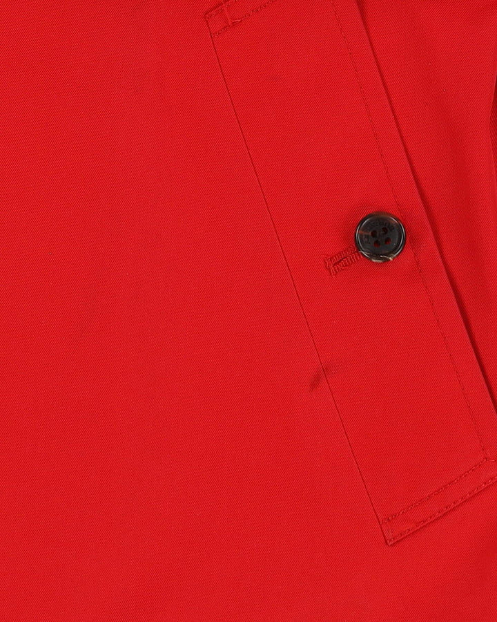 Burberry London Red Mac Style Jacket - S
