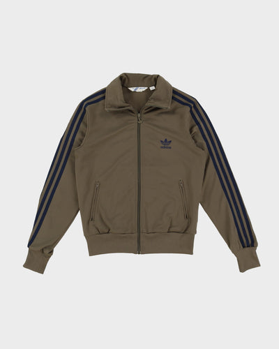90s Adidas Light Brown / Grey Track Jacket - M