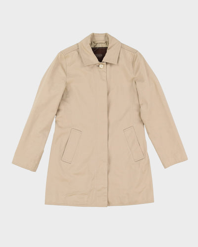 Coach Beige Raincoat Style Jacket - XS