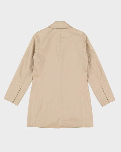 Coach Beige Raincoat Style Jacket - XS