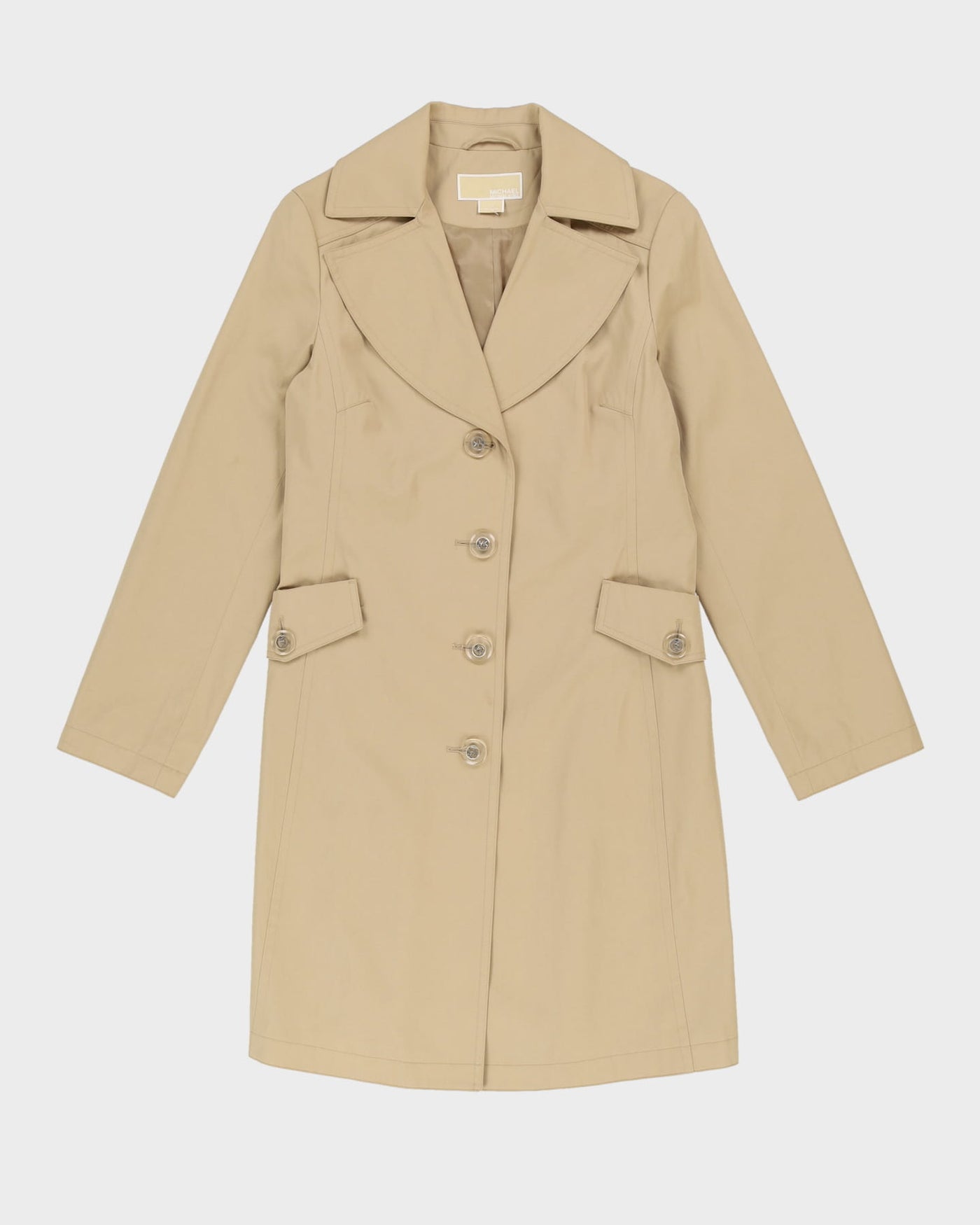 Michael Kors Beige Raincoat Style Jacket - S