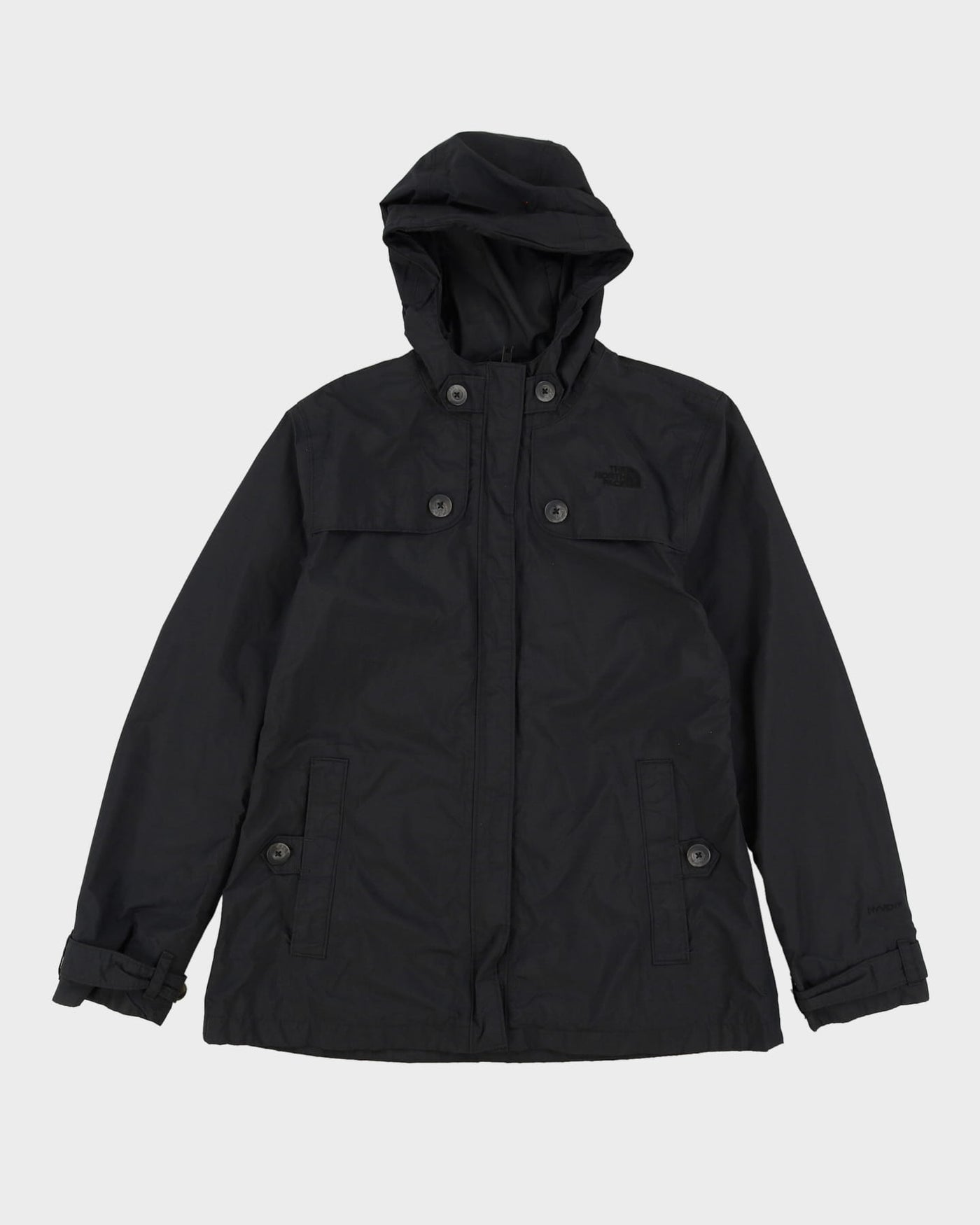 The North Face Black Hooded Anorak Rain Jacket - M