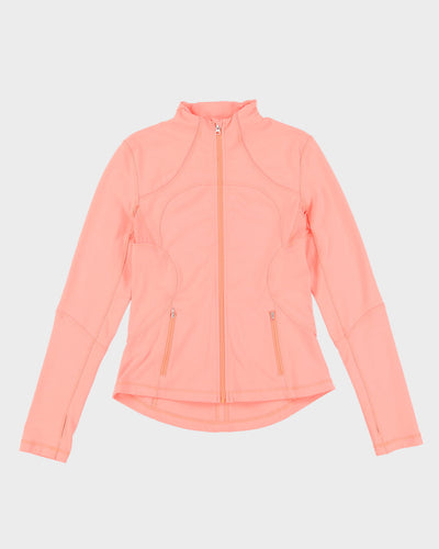 Lululemon Pink Full-Zip Thermal Track Jacket - M