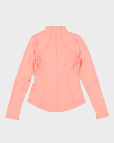 Lululemon Pink Full-Zip Thermal Track Jacket - M
