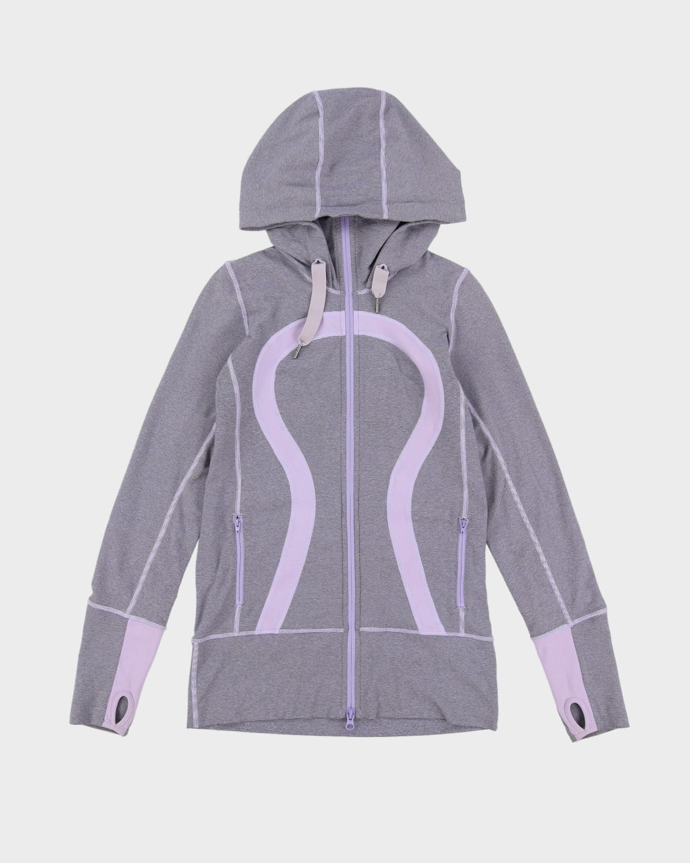Lululemon Light Purple Full-Zip Hooded Thermal Track Jacket - S