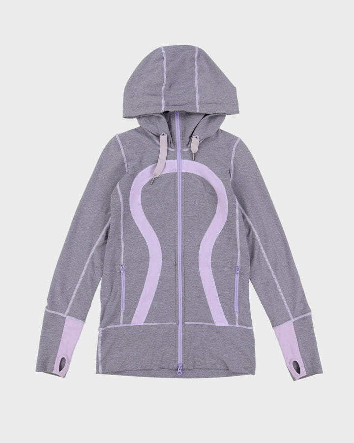 Lululemon Light Purple Full-Zip Hooded Thermal Track Jacket - S