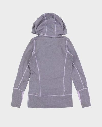 Lululemon Light Purple Full-Zip Hooded Thermal Track Jacket - S