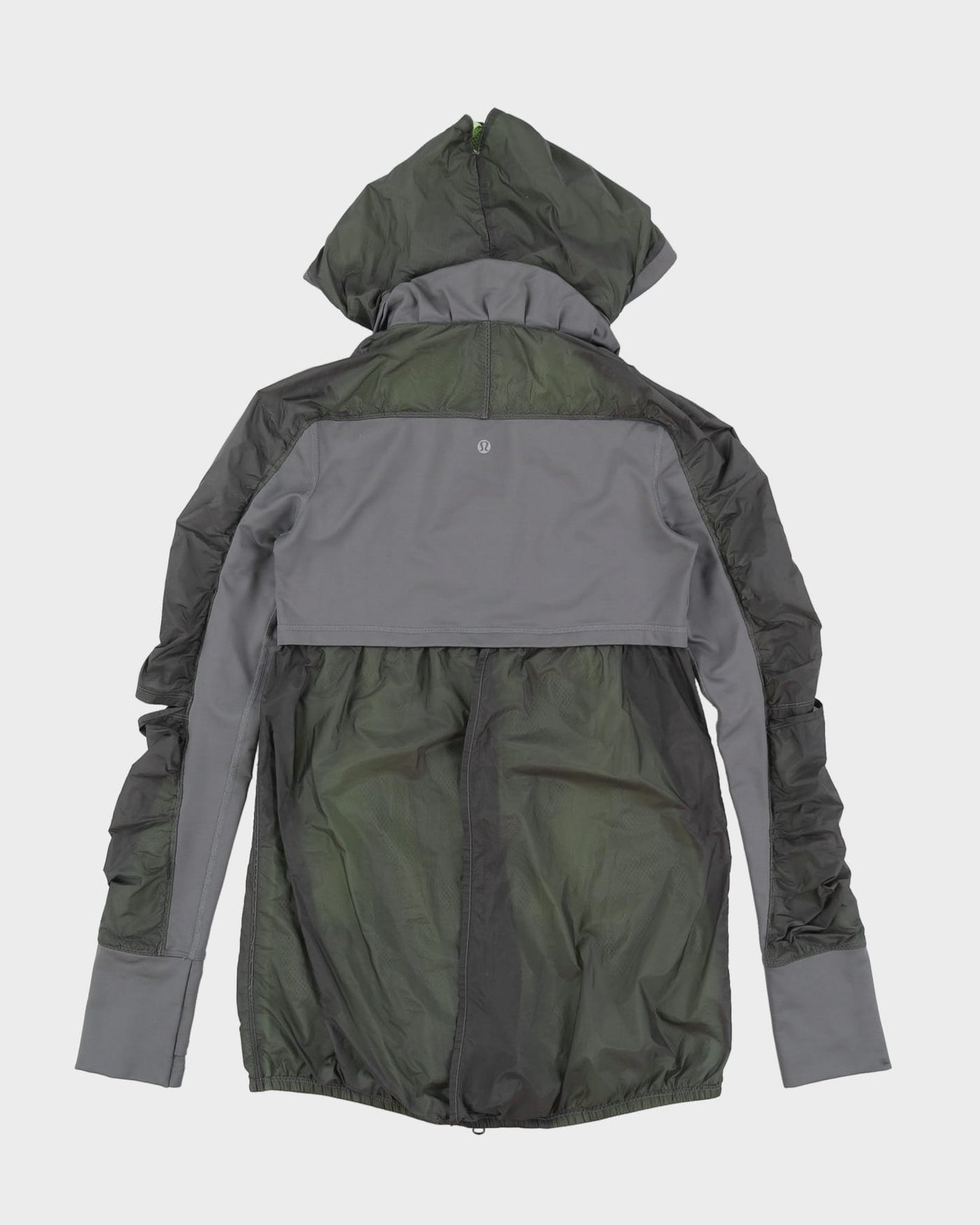 Lululemon Grey Hooded Anorak Rain Jacket - S