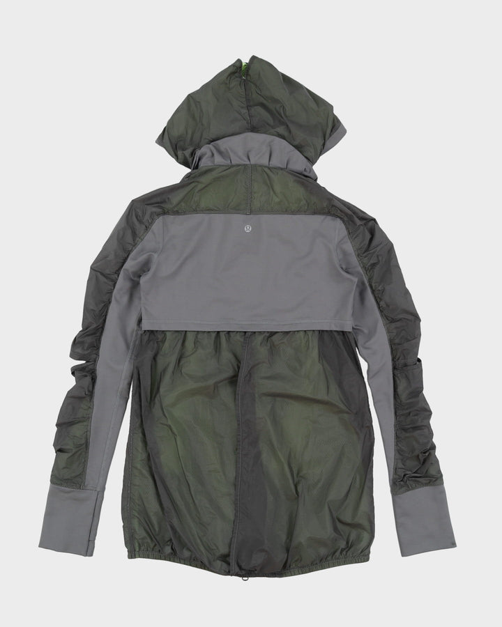 Lululemon Grey Hooded Anorak Rain Jacket - S
