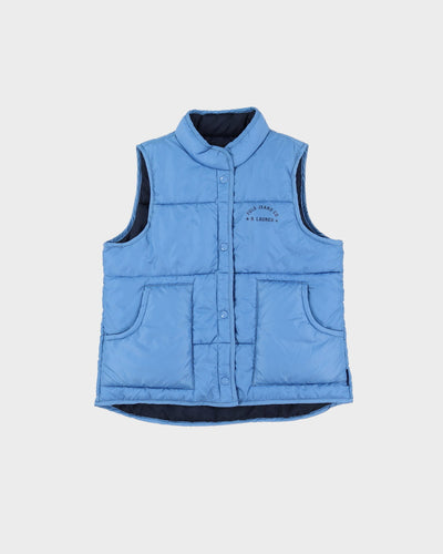 Polo Jeans Ralph Lauren Blue Gilet Sleeveless Puffer Jacket - M