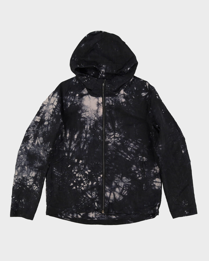 Lululemon Grey / Black Patterned Hooded Anorak Rain Jacket - M / L