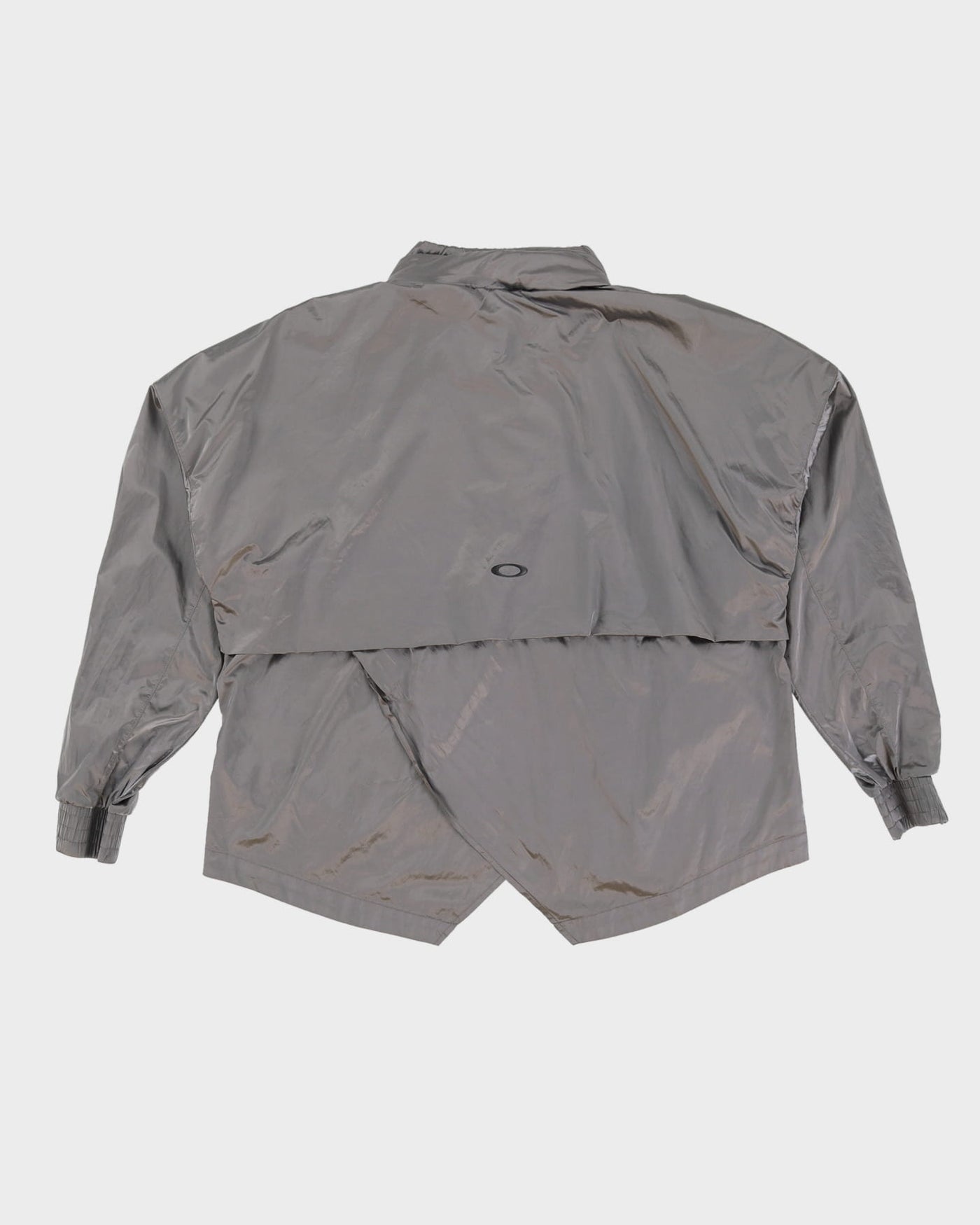 Oakley Silver Lightweight Windbreaker Jacket - L