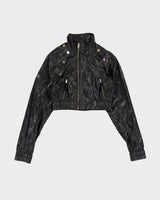 BCBG MaxAzria Black With Detachable Sleeves Jacket - XS