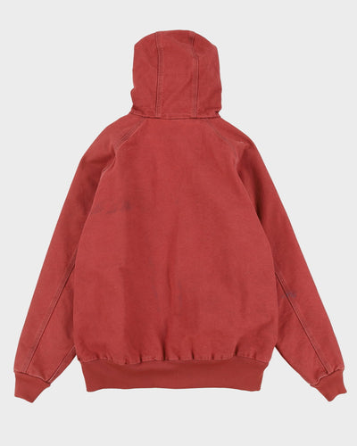 Vintage 90s Carhartt Dark Pink Workwear Chore Jacket - XL