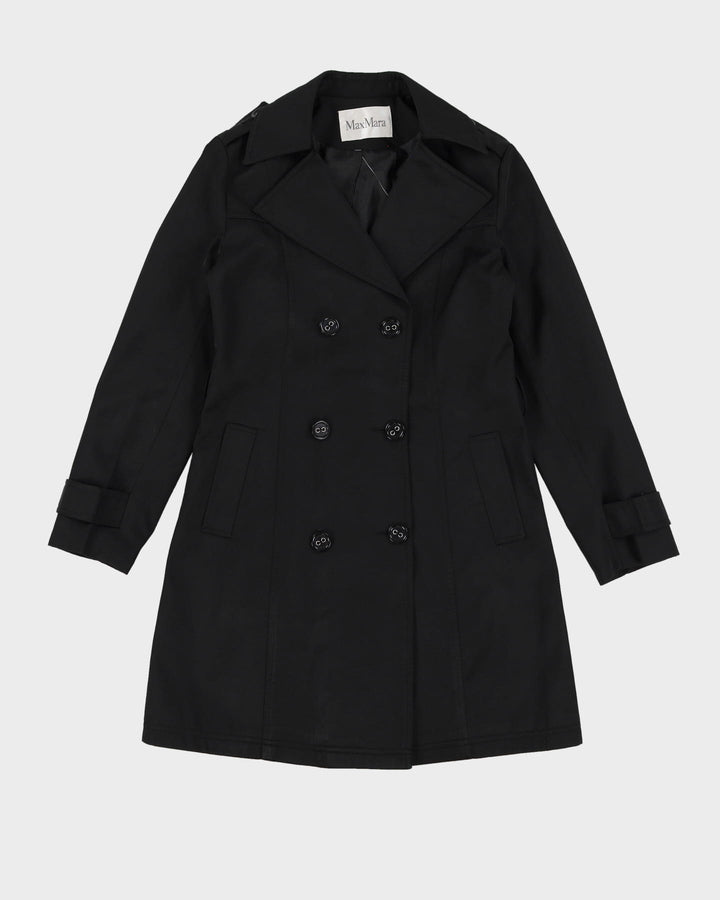 MaxMara Black Trench Coat - S