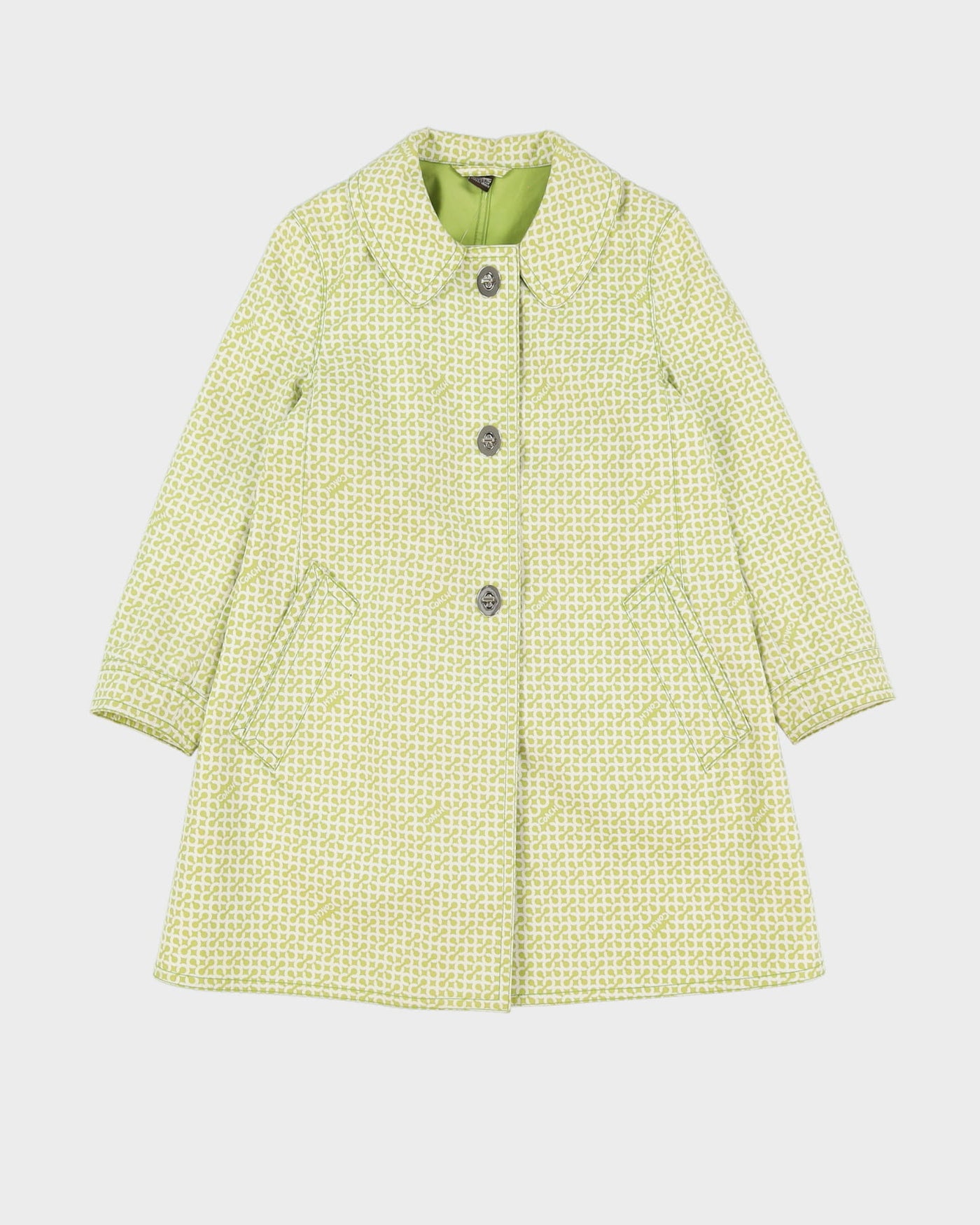 Coach Green Patterned Mac - XS