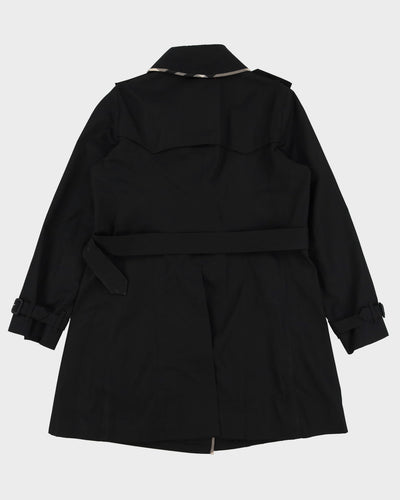 Burberry London Black Mac Jacket -  M
