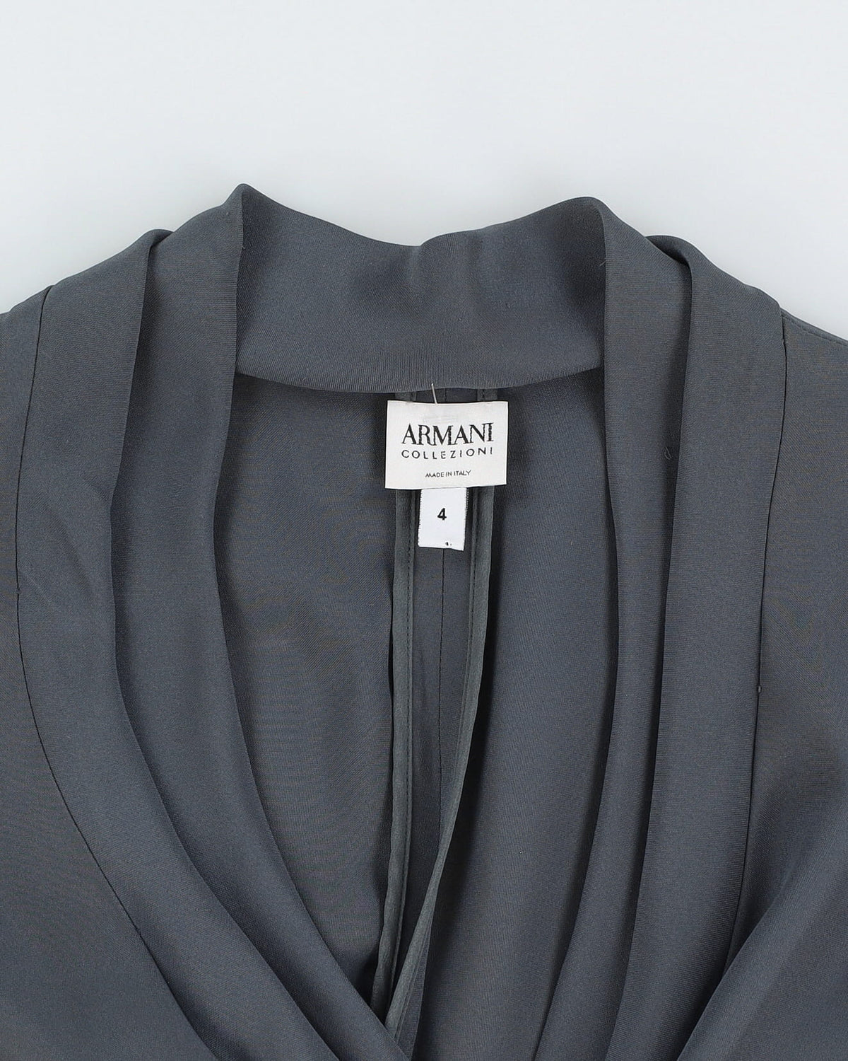 Armani Collezioni Grey Tailored Jacket - XXS