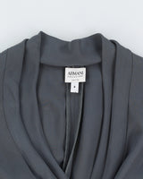 Armani Collezioni Grey Tailored Jacket - XXS