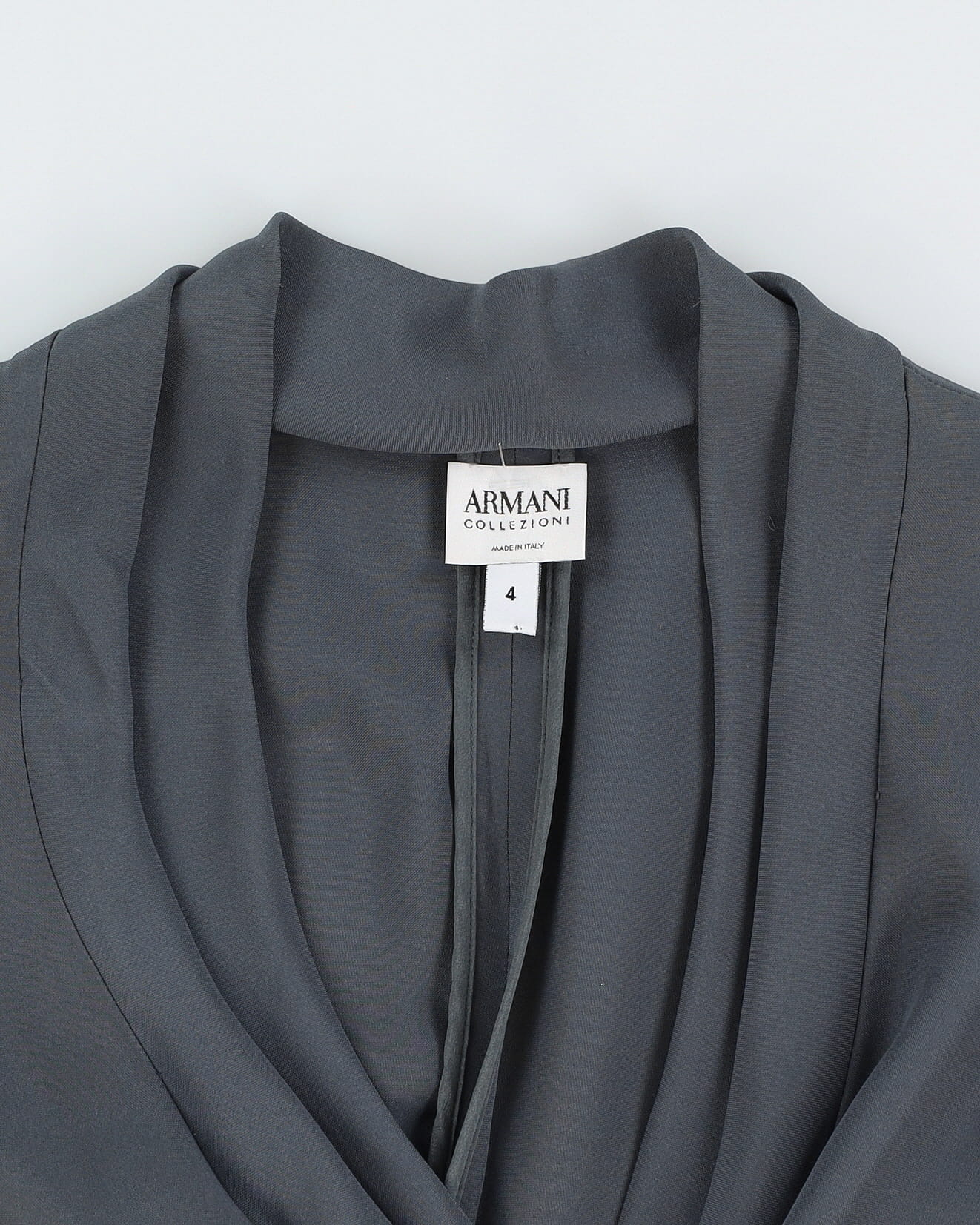 Armani Collezioni Grey Tailored Jacket - XXS