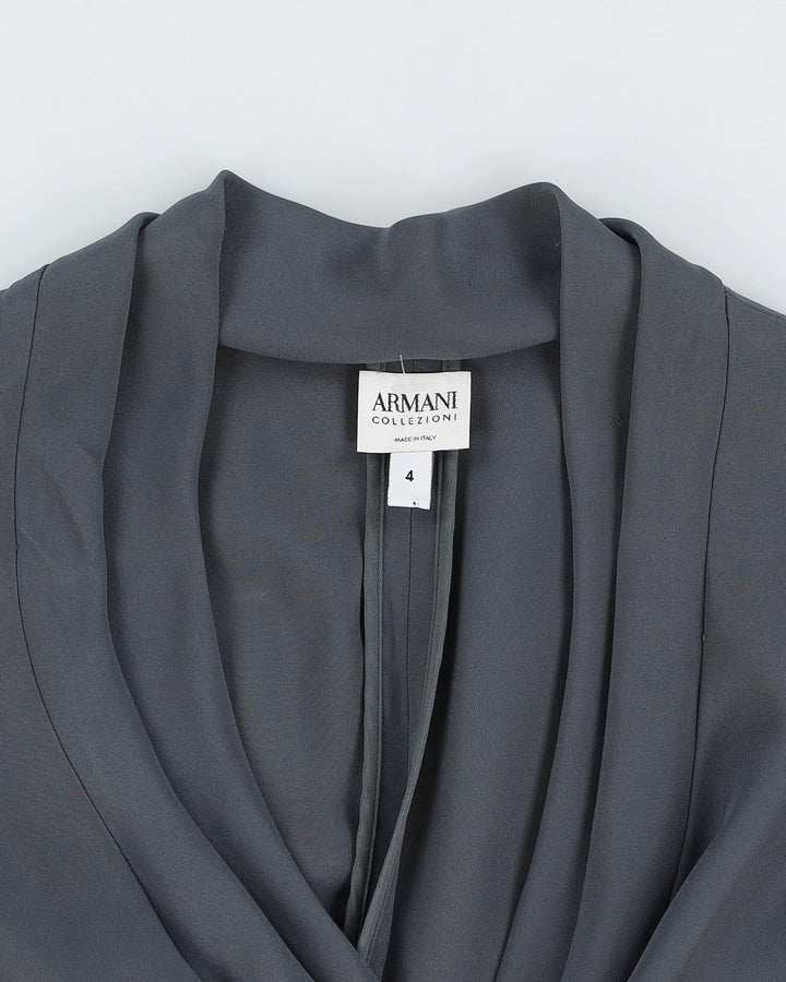 Armani Collezioni Grey Tailored Jacket - XXS