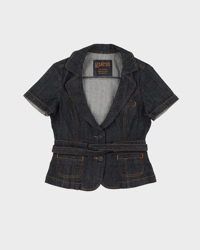 Y2K Guess Denim Short Sleeve Jacket - XS / S