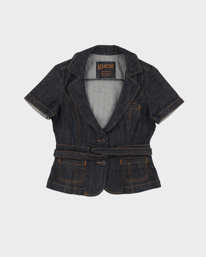 Y2K Guess Denim Short Sleeve Jacket - XS / S