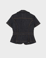 Y2K Guess Denim Short Sleeve Jacket - XS / S