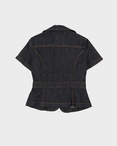 Y2K Guess Denim Short Sleeve Jacket - XS / S