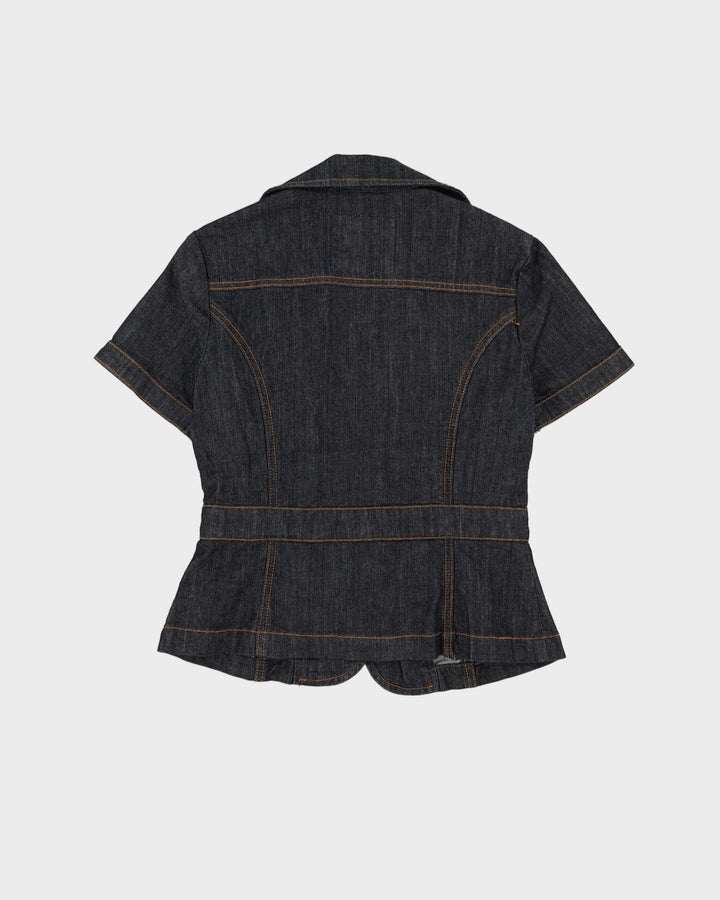 Y2K Guess Denim Short Sleeve Jacket - XS / S