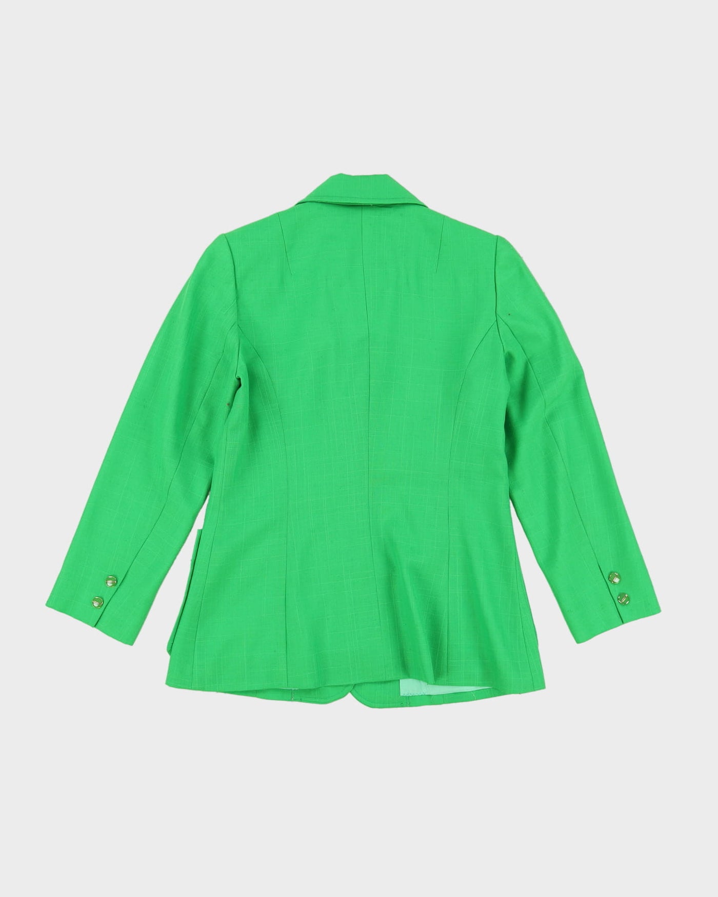 Vintage 1970s Green Blazer Jacket - S
