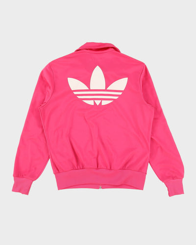 00s Adidas Pink / White Stripe Track Jacket - L