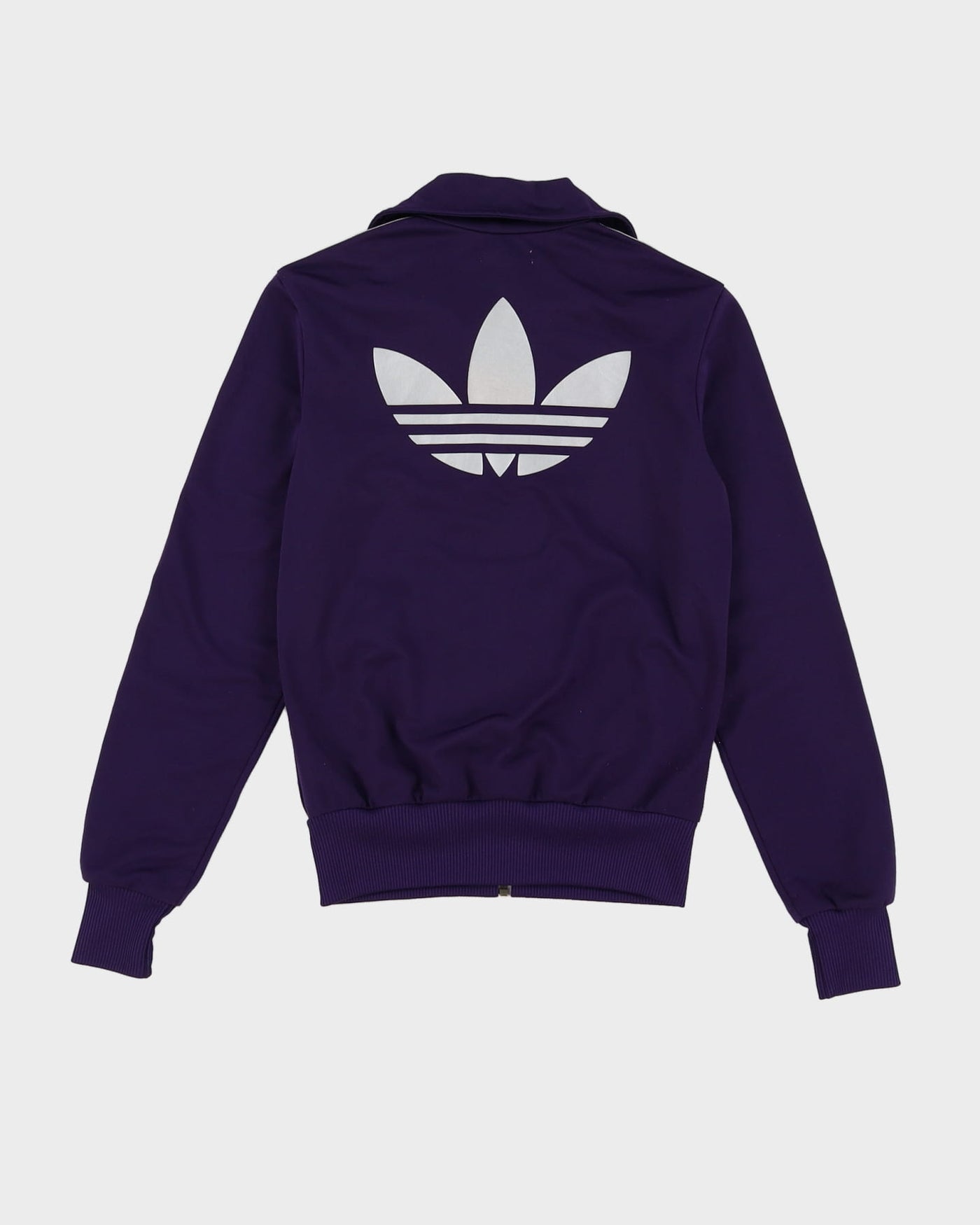 00s Adidas Purple / White Stripe Track Jacket - S / XS