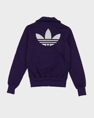 00s Adidas Purple / White Stripe Track Jacket - S / XS