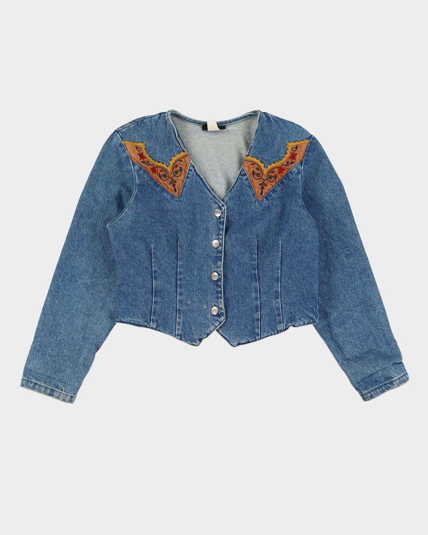 Vintage 1990s Roughrider Denim Jacket - S