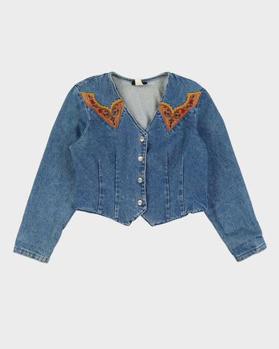 Vintage 1990s Roughrider Denim Jacket - S