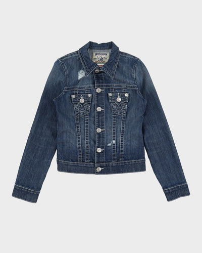 00s Y2K True Religion Denim Jacket - XS