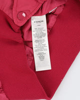 Coach Pink Hooded Anorak / Bomber Jacket - L
