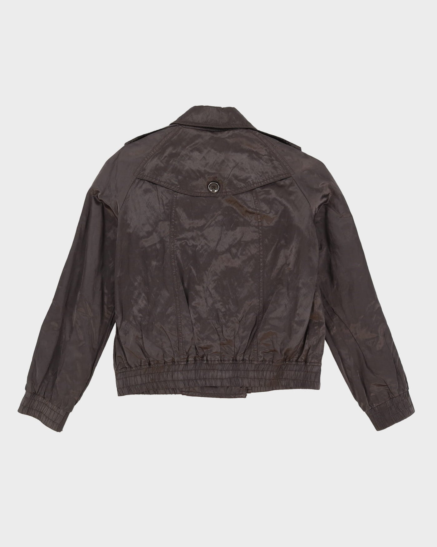 Burberry London Grey Coach Style Jacket - S