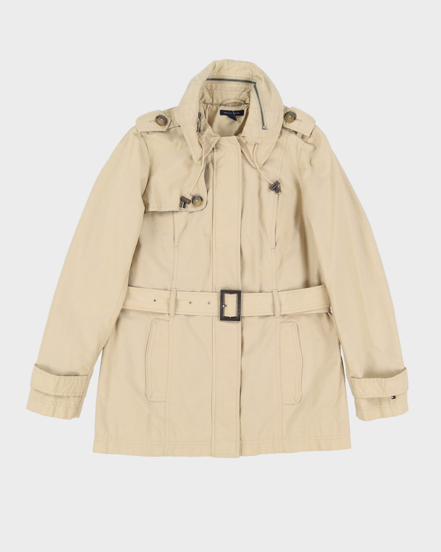 Tommy Hilfiger Beige Mac Jacket - S – Rokit