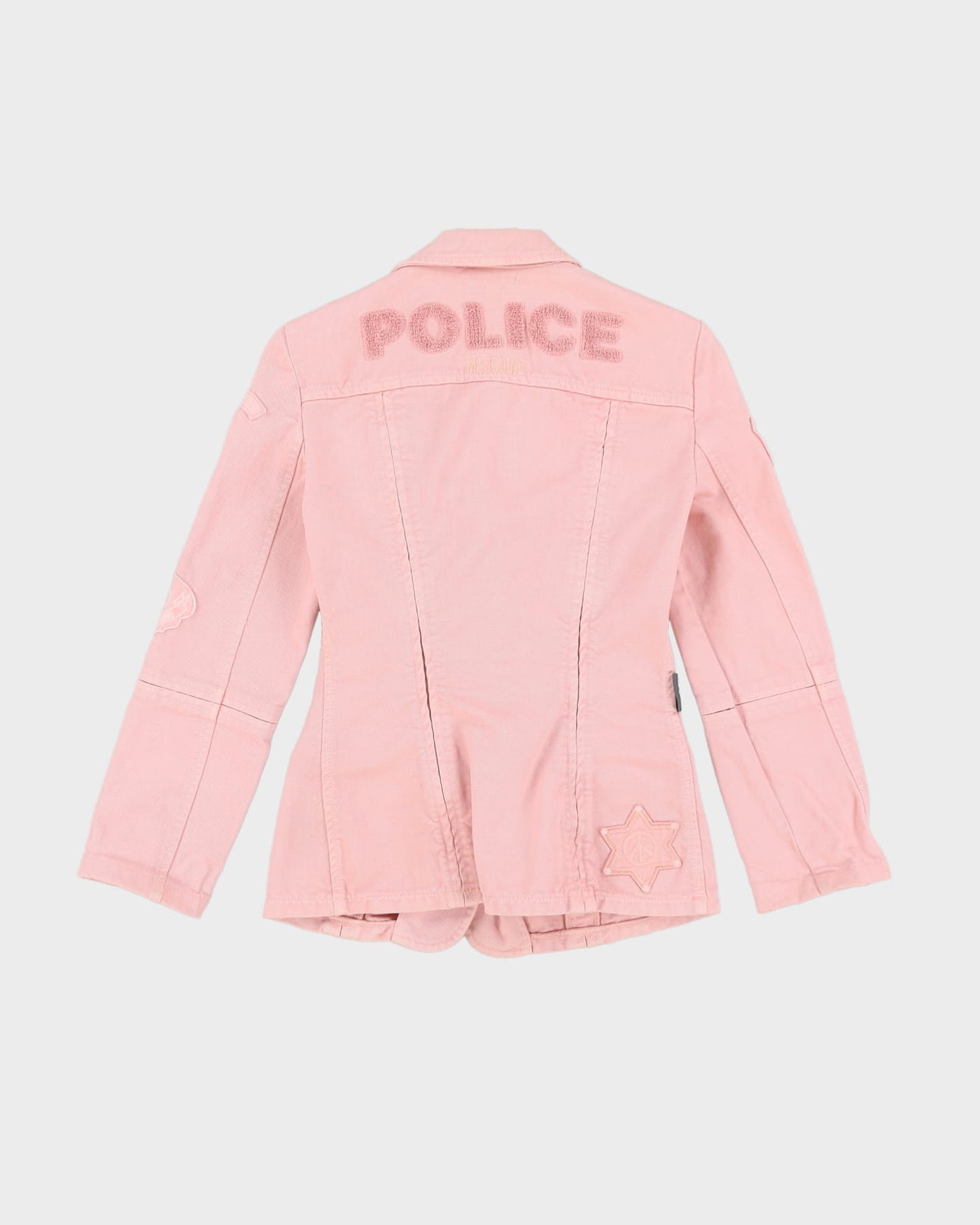 Moschino Jeans Pink Denim Jacket - XS / S