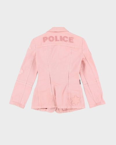 Moschino Jeans Pink Denim Jacket - XS / S