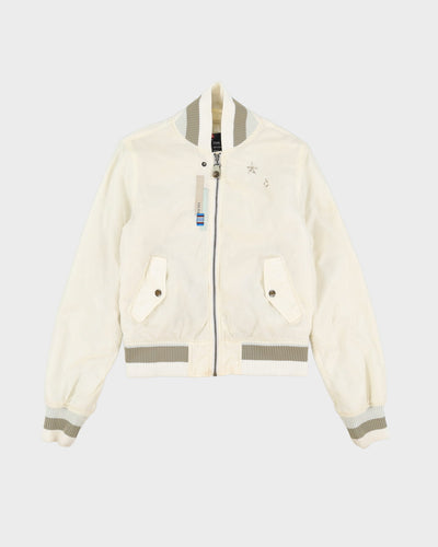 Diesel White Bomber Jacket - M