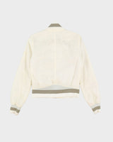 Diesel White Bomber Jacket - M