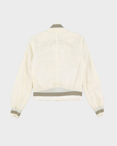 Diesel White Bomber Jacket - M