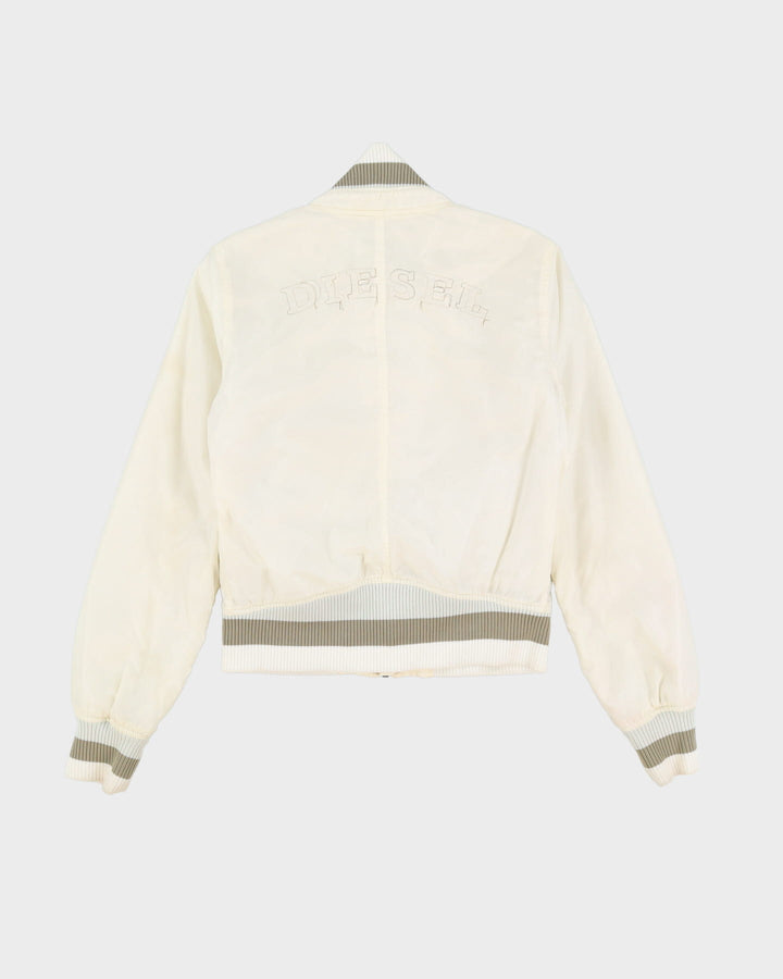 Diesel White Bomber Jacket - M