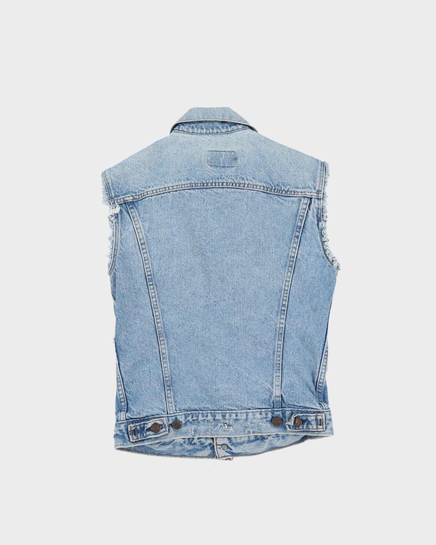 Vintage 80s Levi's Blue Sleeveless Denim Jacket - S