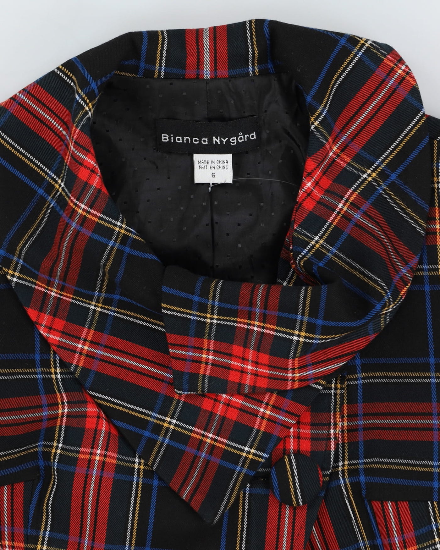 Bianca Nygard Black Tartan Jacket - S
