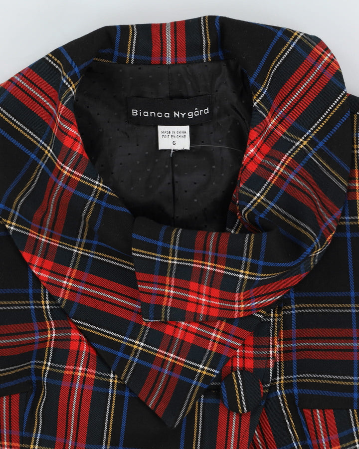 Bianca Nygard Black Tartan Jacket - S